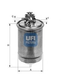 Топливный фильтр/ UFI 24.400.00 (фото 1)