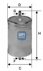 Паливний фільтр/ UFI 31.583.00 (фото 1)