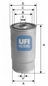 Топливный фильтр/ UFI 24.379.00