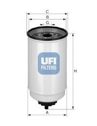 Топливный фильтр/ UFI 24.371.00