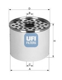 Паливний фільтр/ UFI 24.361.00 (фото 1)