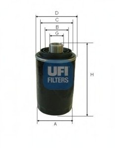 Масляний фільтр/ UFI 23.493.00