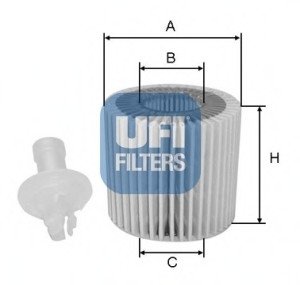 Масляний фільтр/ UFI 25.116.00 (фото 1)