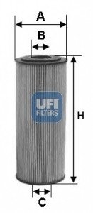 Масляний фільтр/ UFI 25.155.00