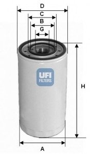 Масляний фільтр/ UFI 23.475.00 (фото 1)