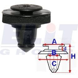 Зажим бампера/ ELIT C60406