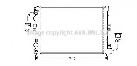 Радiатор/ AVA AVA COOLING CNA 2078 (фото 1)