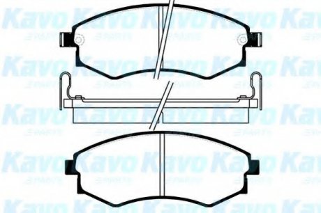 Тормозные колодки дисковые KAVO BP-3003 (фото 1)