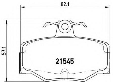 Гальмівні колодки дискові BM BREMBO P56024