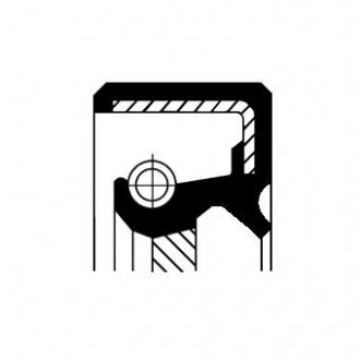 Кільце ущільнювача, ступінчаста коробка передач; Кільце ущільнювача, диференціал CORTECO 19027828