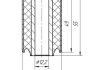 Сайлентблок поперечного важеля під пружину задньої підвіски внутрішній 12*33*49*55 METGUM 02-14 (фото 2)