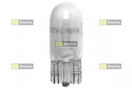 Автомобильная лампа: 12 [В] W5W/12V цоколь W2.1x9.5d - безцокольная STARLINE 99.99.997 (фото 1)