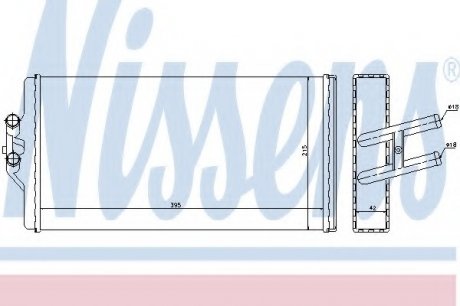 Радиатор печки MERCEDES NS NISSENS 72005