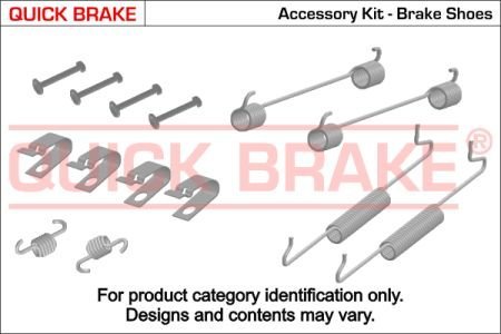 Монтажный комплект тормозных колодок QUICK BRAKE 105-0035 (фото 1)