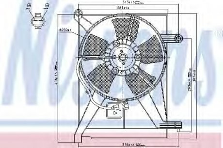Вентилятор радиатора NS NISSENS 85351 (фото 1)