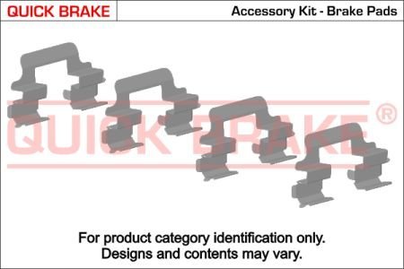 Р/к дискових гальм. колодок QUICK BRAKE 109-1742 (фото 1)