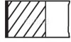 Комплект кілець 79,76 (+0,25) 1,75-2-3 MAHLE MAHLE / KNECHT 03020N1 (фото 2)