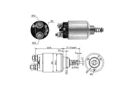 Втягивающее реле стартера ZM ZM2639