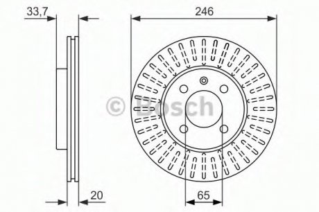 Диск тормозной BOSCH 0 986 479 853 (фото 1)