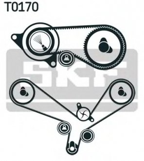 Комплект ременя ГРМ SKF VKMA 01952 (фото 1)