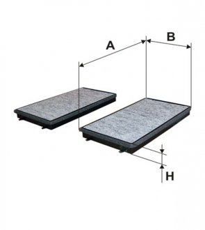 Фільтр салону /K1165A-2X вугільний (WIX-Filtron) WIX FILTERS WP9169