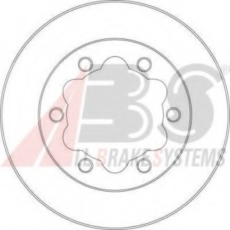 Диск гальмівний MB/VW SPRINTER/LT 46 задн. вент. (ABS) A.B.S. 16950