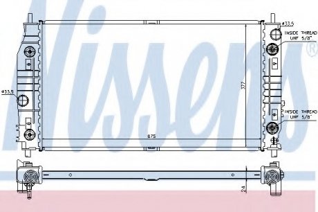 Радіатор охолодження CHRYSLER 300M (98-) NISSENS 69016