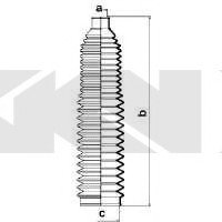 Пильовик кермового механізму (GKN) SPIDAN 83686 (фото 1)