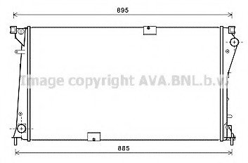 RT-TRAF 06- Радиатор AVA AVA COOLING RT 2490 (фото 1)