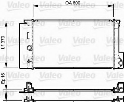 Радіатор системи охолодження VL Valeo 735250