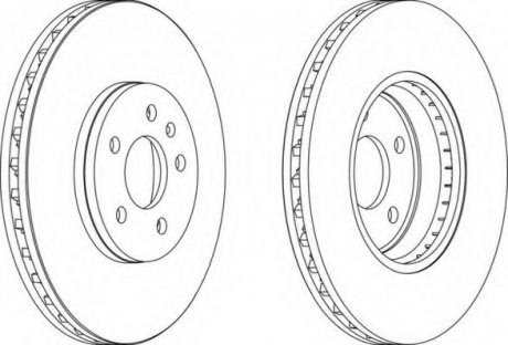 Тормозной диск FE FERODO DDF1664