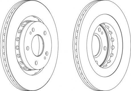 Гальмівний диск FE FERODO DDF1642