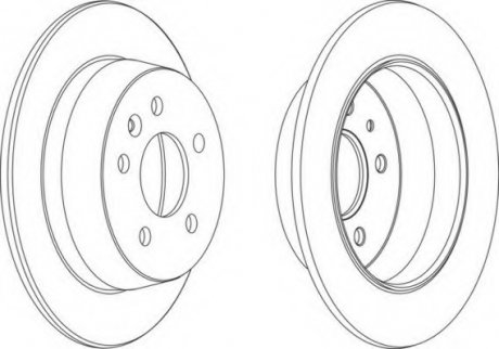 Гальмівний диск FE FERODO DDF861