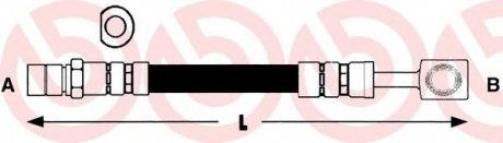 Тормозной шланг BM BREMBO T59009 (фото 1)