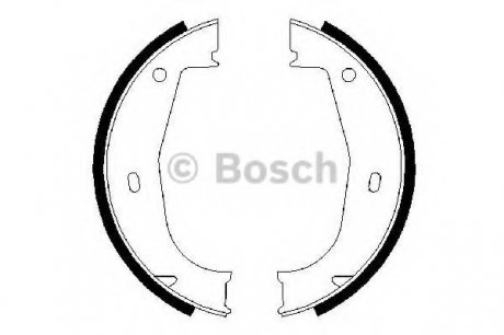 Комплект тормозных колодок, стояночная тормозная система BOSCH 0 986 487 520 (фото 1)