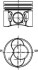 Поршень в комплекте на 1 цилиндр, STD KOLBENSCHMIDT 40422600 (фото 1)