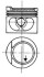 Поршень в комплекте на 1 цилиндр, 1-й ремонт (+0,25) KOLBENSCHMIDT 93872610 (фото 1)