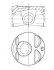 Поршень в комплекте на 1 цилиндр, STD NURAL 87-435100-00 (фото 1)