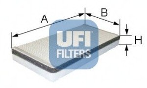 Фільтр, повітря у внутрішньому просторі UFI 53.059.00 (фото 1)