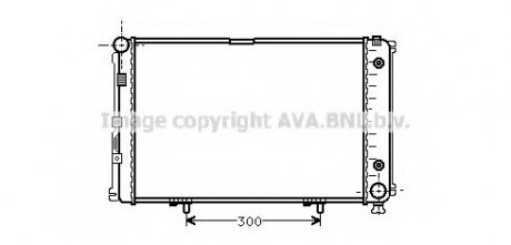 MERCEDES W201 1/83-5/93 Радиатор 190 1.8, 2.0, 2.0D +A +AC [OE. 201.500.4103] AVA AVA COOLING MS 2061