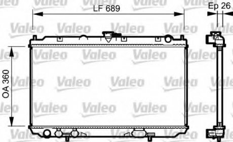 Радиатор системы охлаждения VL Valeo 734708