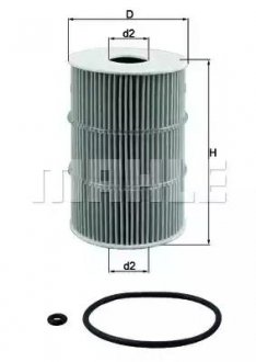 Масляний фільтр KNECHT MAHLE / KNECHT OX378D (фото 1)