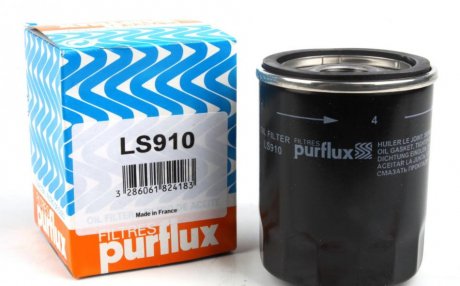 Фільтр олії Combo 1.7D 94>01/Doblo 1.2/1.4i 03>/Kangoo 1.2i 97>05.00 PURFLUX LS910 (фото 1)