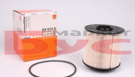Фільтр паливний ОМ904/906 Vario 96-/Atego 98- MAHLE / KNECHT KX67/2D (фото 1)