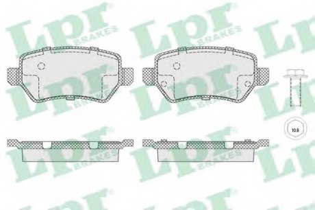 Тормозные колодки дисковые LPR 05P1650