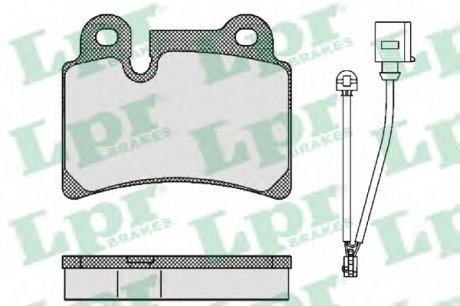 Тормозные колодки дисковые LPR 05P1380