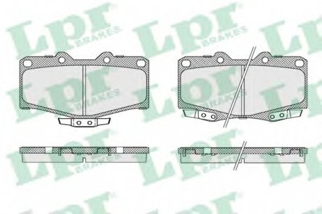 Тормозные колодки дисковые LPR 05P058