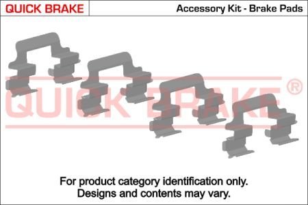 Монтажный к-кт тормозных колодок QUICKBRAKE QUICK BRAKE 109-1826