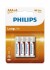 Батарейки циліндричні, сольові LONGLIFE AAA PHILIPS R03L4B/10 (фото 1)