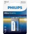 Батарейки прямокутні, лужні 6LR61E1B ULTRA ALKALINE 9V PHILIPS 6LR61E1B/10 (фото 1)